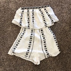 Tube top romper